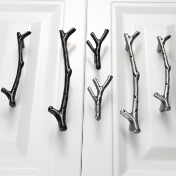 1Pc 96/128mm Furniture Handles Tree Branch Kitchen Closet Drawer Handles Pulls Cupboard Dresser Cabinet Knobs and Handles