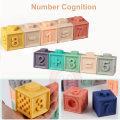 Soft Building Blocks Baby Grasp Toys Rubber Blokken Squeeze Toy 3D Touch Hand Ball Kids Educational Brain Game For Children
