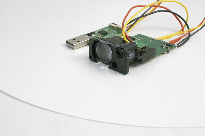 laser distance sensors with green dots