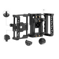 BGNing Handheld Phone Stabilizer Frame Stand Video Vlog Photography Stand Universal Phone Cage with 37mm Wide-angle/Macro Lens
