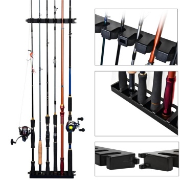 6 Fishing Rods Fishing Storage Rack Mounted Fishing Rods Rack Stand Holder Wall Accessories