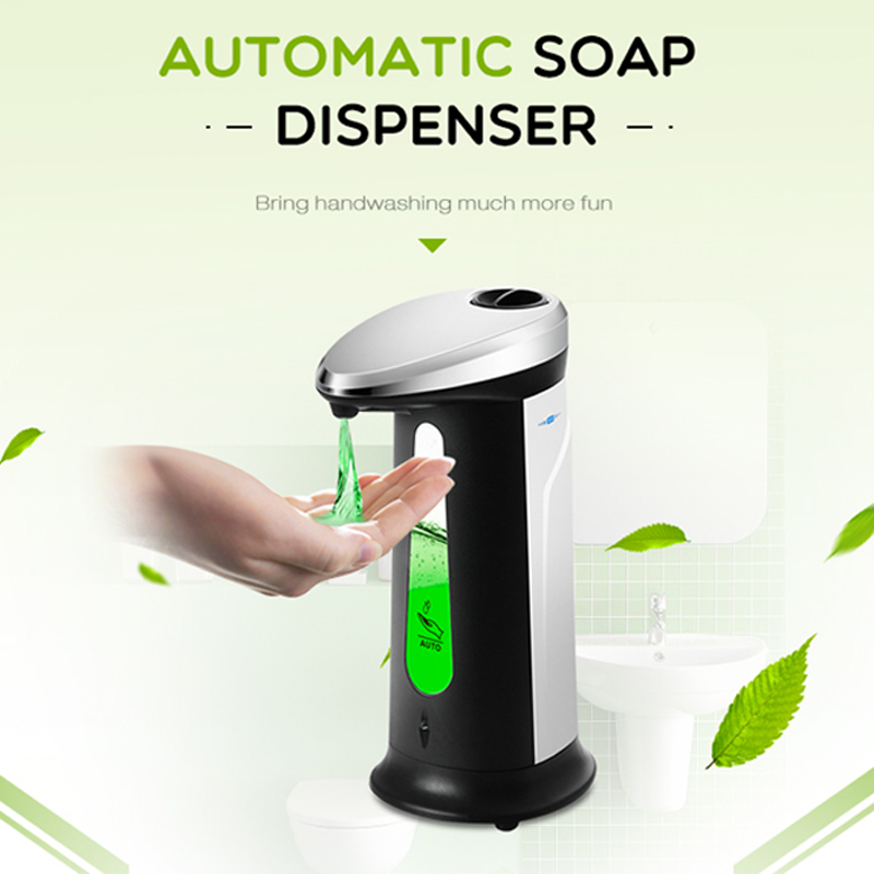 Liquid Soap Dispenser 400Ml Automatic ABS Intelligent Touchless Sensor Induction Hand Washer for Kitchen Bathroom Equipment