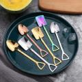 Stainless steel Shovel coffee spoon Set Creative tea-spoon Shovel dessert spoon Christmas Gift Tableware Ice Cream Tool