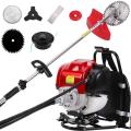 New Model 35.8CC , China 4-stroke Engine Back Pack Brush Cutter,Grass Trimmer,Whipper Sniper with Big Metal Frame