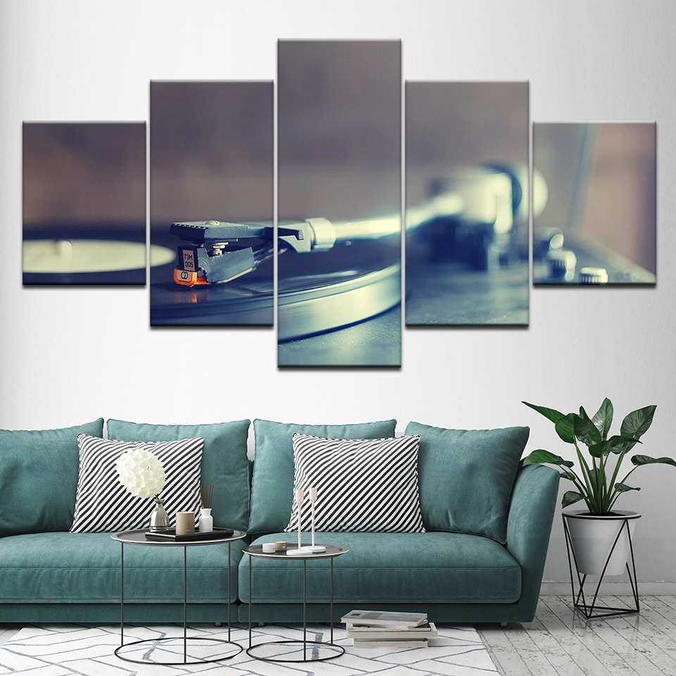 Canvas Painting Lo-Fi / Jazz / Hip-Hop music 5 Pieces Wall Art Painting Modular Wallpapers Poster Print for living room Decor