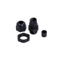 100pcs Waterproof PG9 Cable Gland Connector Plastic Adjustable M16 Thread Cable Gland With Locknut For 4-8mm Wire Black Grey
