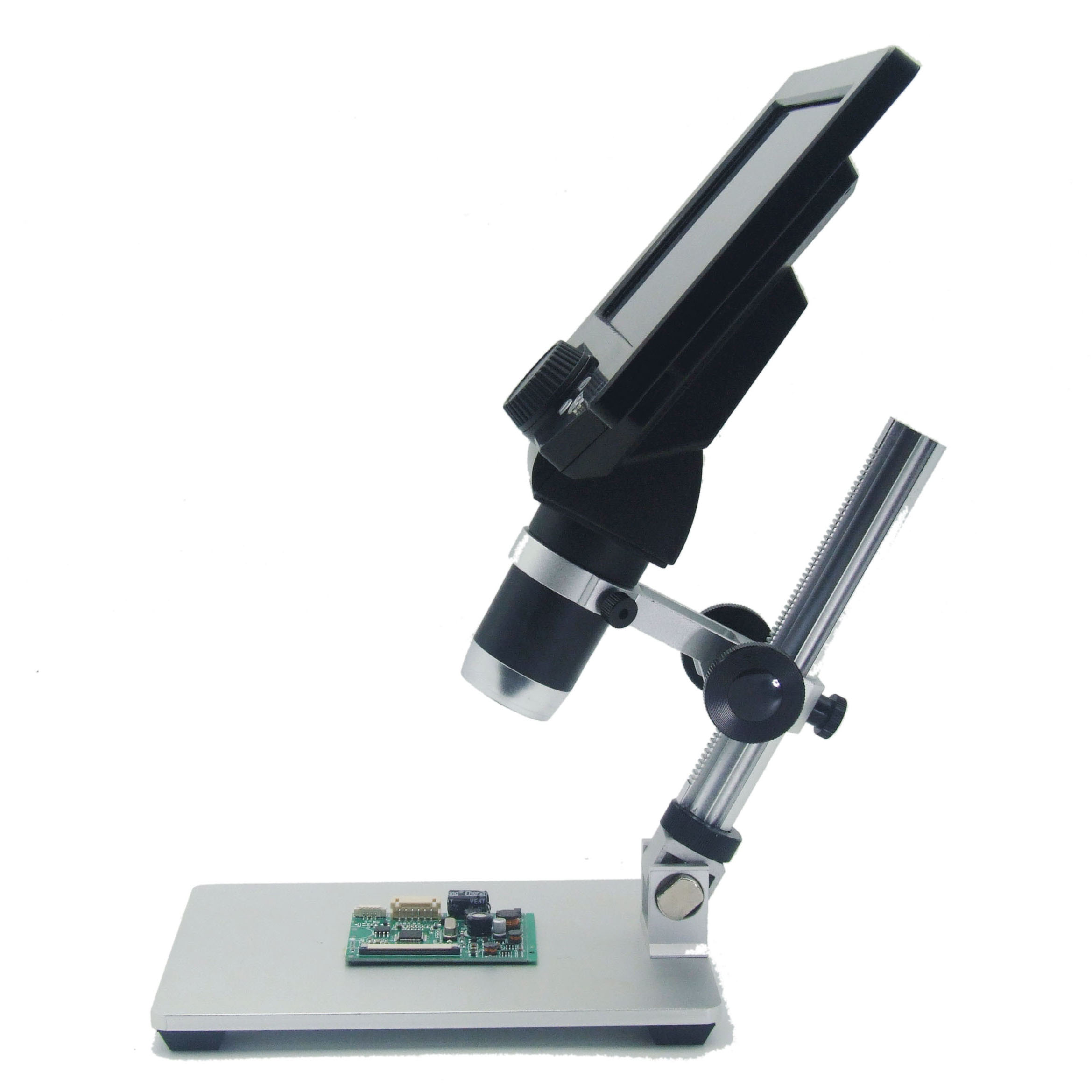 1200X 12MP HD 7" LCD Display USB Electronic Microscope Zoom Video Microscope VGA Magnifying Camera For Phone PCB DIY Soldering