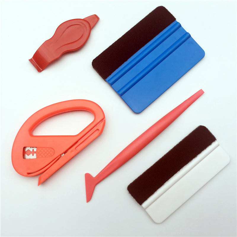 Car Wrap Tools Set Rubber Squeegee Scraper Sticker Window Film Tint Glass Film Application Vinyl Wrapping Tools Kit