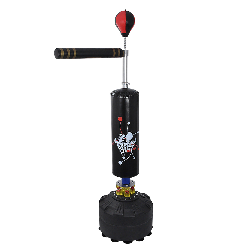 Floor Standing Punching Bag Boxing Column Speed Ball 360 Degree Swing Bar Punching Sport Sand Bag Pressure Relief Boxing Fitness