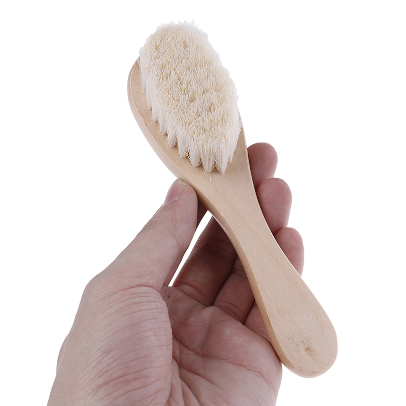 Hot sale New Wooden Handle Brush Baby Hairbrush Newborn Hair Brush Infant Comb Head Massager 15*4*1cm/5.91*1.57*0.39in