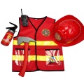 Umorden Kids Firefighter Cosplay Little Fireman Firemen Costume Uniform for Boy Child Halloween Carnival Party Costumes for Boys