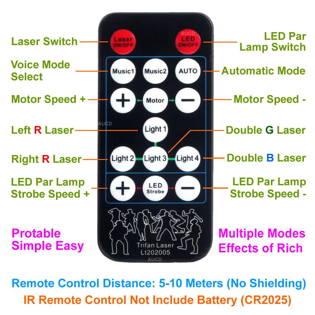 9 Eyes DMX LED Controller Color Music Light Lamp Projector RGB Laser For Stage Par Disco DJ Home Party Decoration Strobe Lights