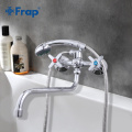 Frap bathtub faucets Outlet pipe Bath shower faucet Brass body surface Spray painting shower head bathroom tap F2241/2242/2243