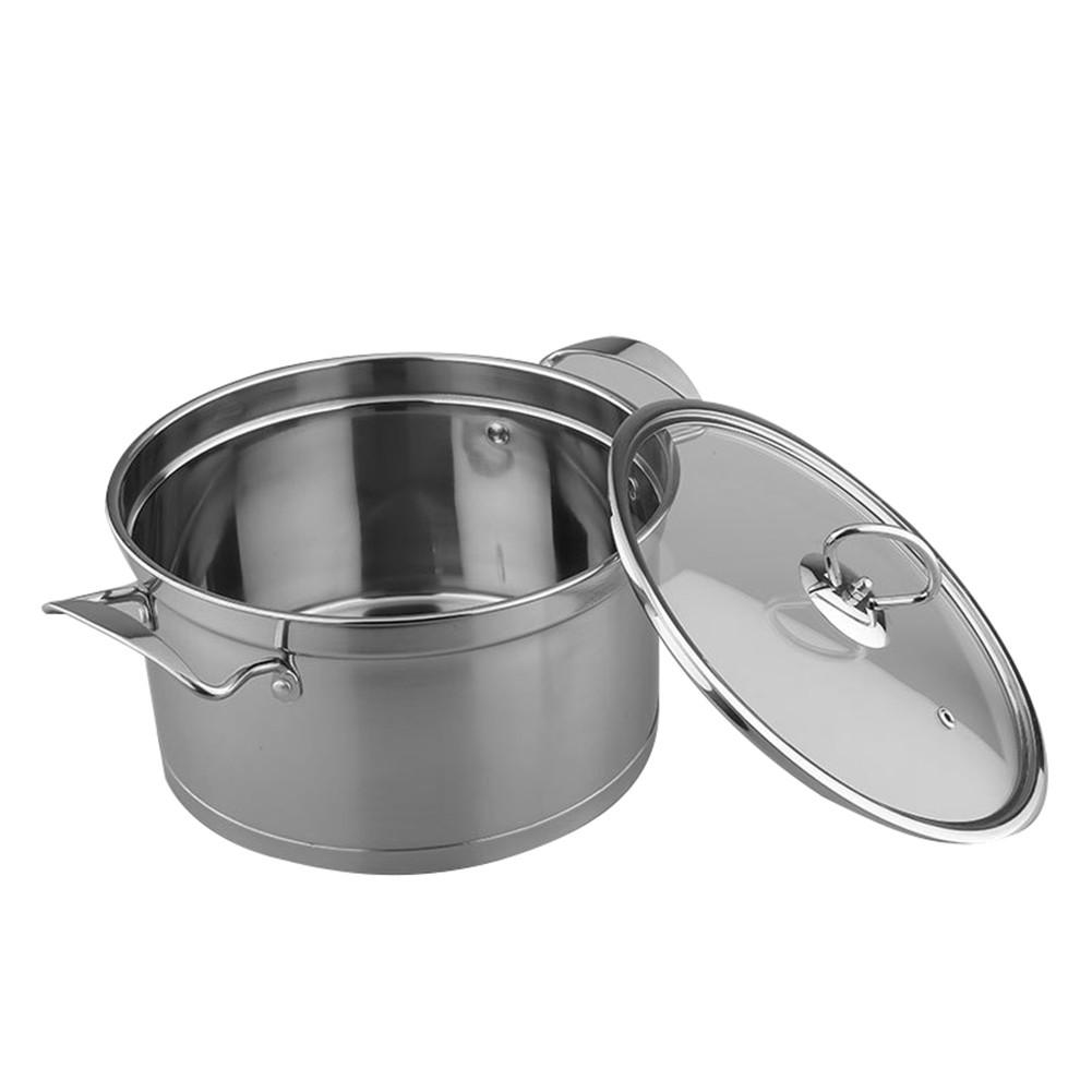 18/20/22cm Premium Stainless Steel Stock Pot With Lid Thickened Harm Free Soup Pot Cooking Pot Cookware Kitchen Tools