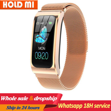 Smart bracelet AK12 Color Screen Ip68 Waterproof Women's Watch sphygmomanometer menstrual cycle activity monitor Sports Band