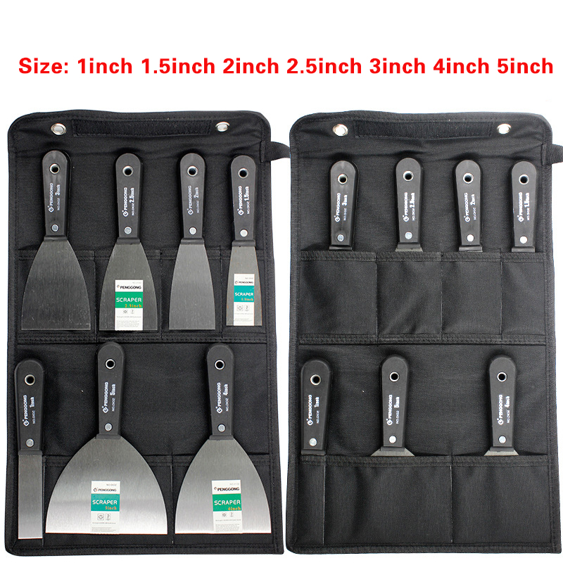 7pcs/set Putty Knife Set Multiple Specifications Scraper Blade Plastic Scraper For Shovel Wall Cleaning Decontamination