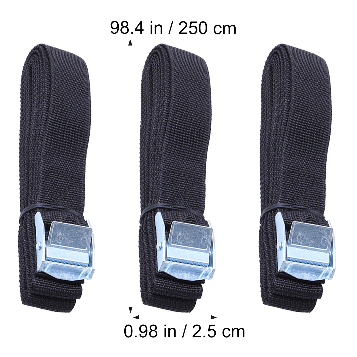 6/8Pcs Auto Lashing Straps With Buckle Nylon Car Straps For Cargo Tie Down Car Roof Rack Luggage Kayak Carrier Ratchet Belt