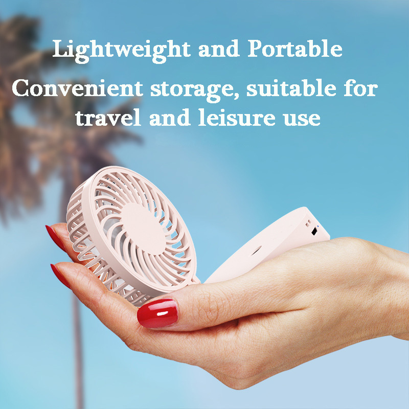 Mini Fan air conditioner portable fan usb rechargeable Air Cooler Hands-free Neck LEDLighting Function Desktop Fan Student Fan