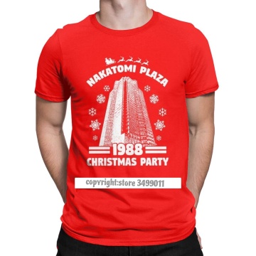 Men's Tshirts Nakatomi Plaza Funny Christmas Party 1988 Tee Shirt O Neck Clothes Cotton Tee Shirt