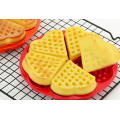 Heart Shape Waffle Mold 5-Cavity Silicone Oven Pan Baking Cookie Cake Muffin Cooking Tools Kitchen Accessories Supplies