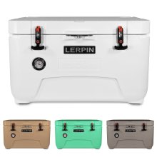 Wholesale 50qt Rotomolded Food Grade LLDPE Ice Cooler Box From LERPIN Factory