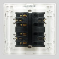 4 Gang 1 Way 10A Light 86 Type Wall Switch Universal Electrical Push Button White PC Frame Panel Lamp Switches