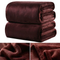 Home textile flannel weighted Blanket super soft blankets throw on Sofa/Bed/ Travel solid Bedspread 10 Colors