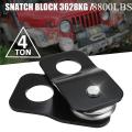 4 Ton Metal Heavy Duty Vehicle Recovery Winch Pulley Snatch Block for ATV UTV ATV Parts Accessories