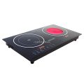 220V 2200W Electric Induction Cooker Cooktop Stove Cookware Hob Ceramic Stove Suit for All Pots with 2 Cookers 220V 2200W