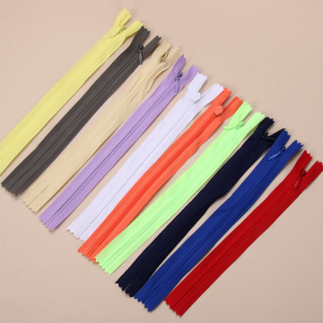 10Pcs Nylon Invisible Close-End Zippers Garment Apparel Clothing Coil Zippers DIY Tailor Handcrafts Household Sewing Accessories