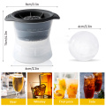 YCOO Ice Ball Maker - Ice Ball Spherical Whiskey Tray Mould Maker (Bubble-Free, 2-Cavity 2.48" Mold,An Ice Tong) Ice Mold Kitche