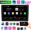 Double DIN Car Stereo Android 9.0 10 inch Head Unit GPS Navigation Bluetooth WiFi Radio Car Intelligent System Multimedia
