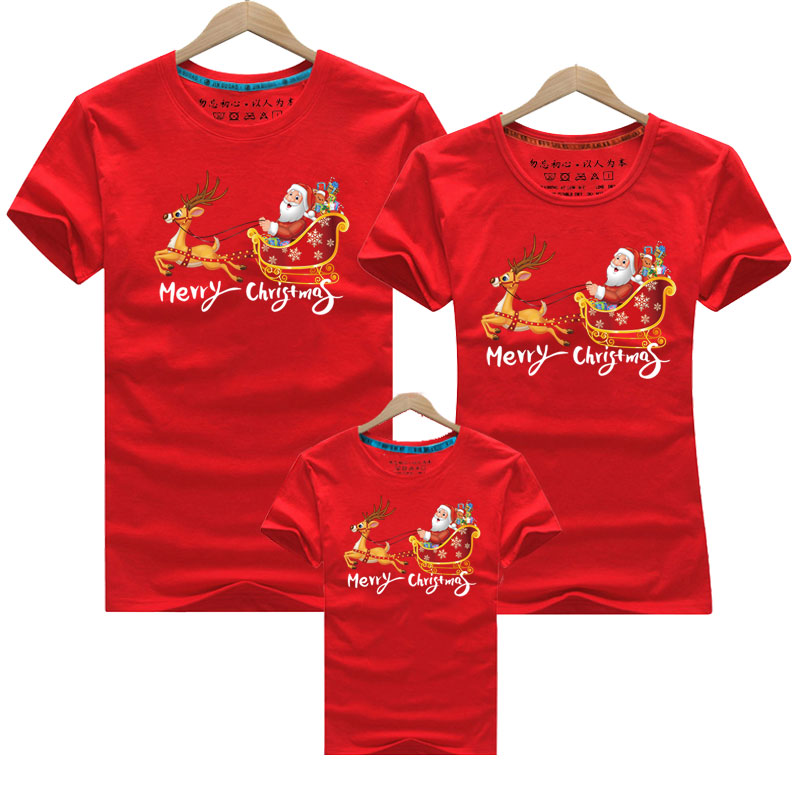 Christmas Dad Mom Baby Tshirt Christmas Clothes Mommy Daddy and Baby Kids Christmas Family Matching Clothes Outfit Pattern Shirt