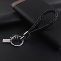 1Pc arrival Alloy KeyChains For Man Women Head Leather Key Chains Rings Holder For Car Keyrings