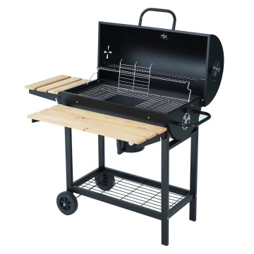 Keeping Meat Tasty Charcoal Grill with Heat-retaining Rack