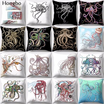 Hongbo 1 Pcs Colorful Sea Animal Octopus Pillow Cases Home Furnishings Pillowcase Cushion Cover Car Decor