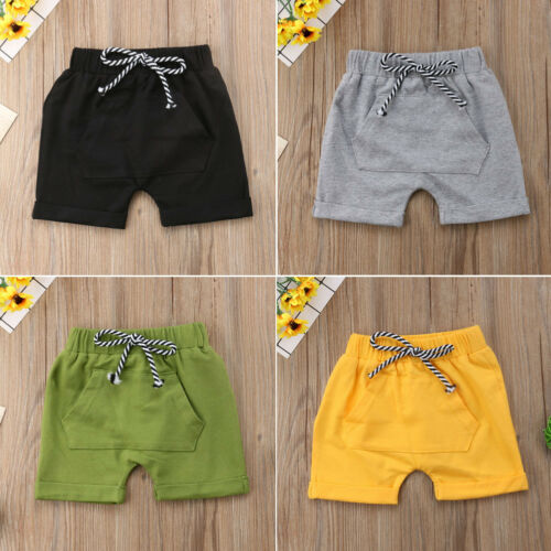 lioraitiin 0-5Years Toddler New Casual Cute Infant Baby Girl Boy Cotton Casual Sport Jogger Pants Shorts 4Colors