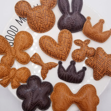 50pcs/lot Multi Style Mix at random Padded Appliques for Children Headwear Hair clip Accessories and Garment Accessories
