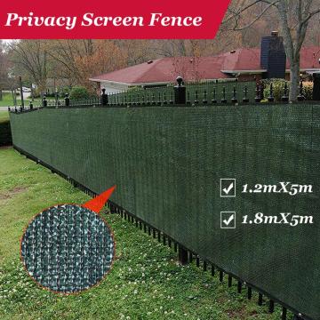 Fence Privacy Screen Outdoor Backyard Fencing Windscreen Shade Cover Mesh Fabric Privacy Barrier Balcony Privacy Shield-Green