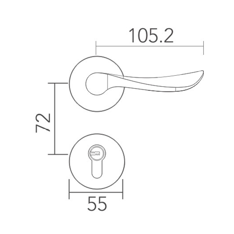 Modern simple split lock 