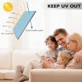 LUCKYYJ One Way Mirror Window Film Daytime Privacy, Sun Blocking Heat Control Anti UV Reflective Film Window Tint Glass Sticker