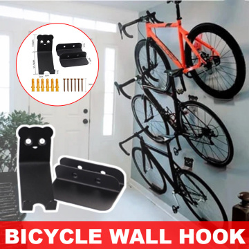 Hot Selling Bicycle Wall Metal Bracket Hook Road Mountain Bike Wall Hanging Bicycle Rack Holder
