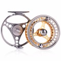 Sougayilang Large Arbor Fly Fishing Reel 2+1 BB High Strength Die Casting Aluminium Alloy Spool Fly Reels Fishing Tackle