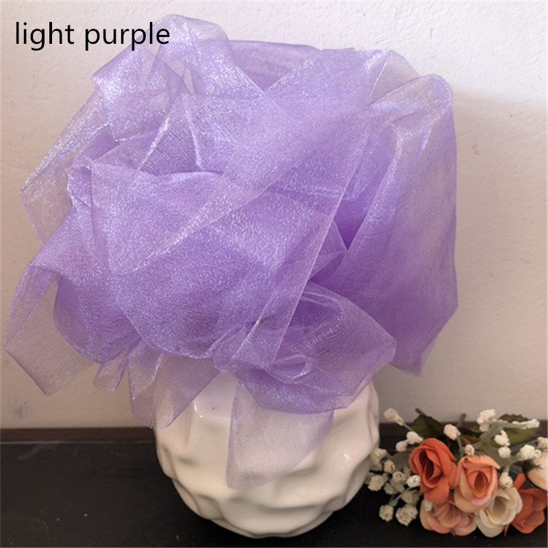 Cheap!48cm x 5m Mariage Yarn Tulle Roll Sheer Crystal Organza Fabric Baby Girl Birthday Event Party Supplies Wedding Decoration