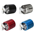 4-Layer Zinc Alloy Metal Herb Crusher Grinder With Mill Handle Spices Grinder Tobacco Leaf Crusher Smoke Muller 55mm