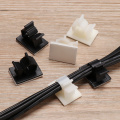 10pcs/pack white Desk Wall Cord Clamp Cable Clips Self-Adhesive Cord Management Wire Holder Organizer Fasteners