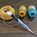 9 in 1 USB Light Up Crochet Hooks Knitting Needles LED Sewing Tools Set Kit Weave Craft Crochet Hooks Knitting Needles Set