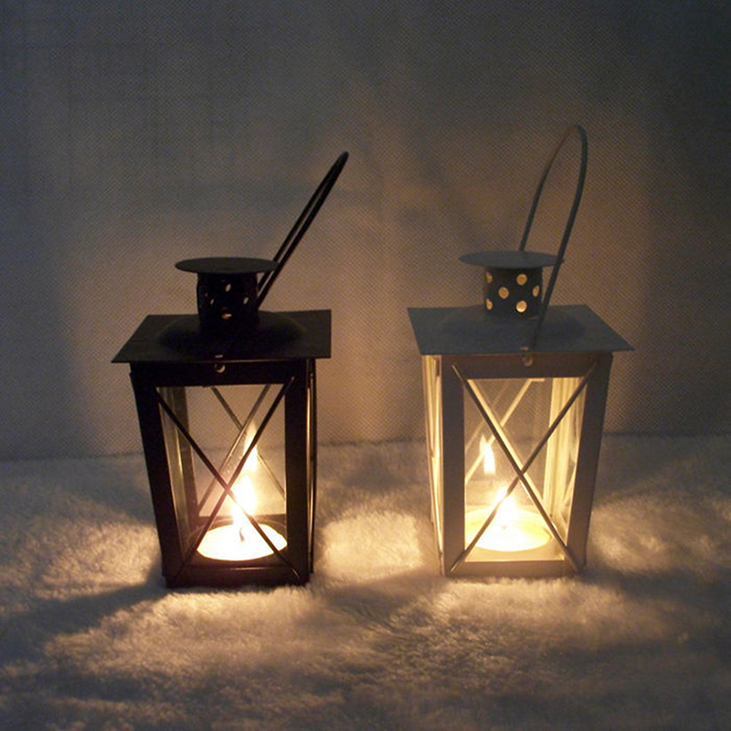 Metal Candlestick Creative Iron Craft Candle Lantern Lovers Romantic Candlelight Dinner Candle Holders Home Decoration Decor