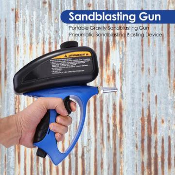 Handheld Pneumatic Anti-rust Sandblaster Protection Sand Portable Gravity Sandblasting Gun Mini Air Sandblaster Tools