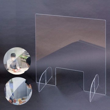 Clear Acrylic Splash Guard Counter Top Security Protection Shield For Restaurant Salons Supermarkets Retail Security Protection